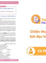 Chiến thuật xử lý bài đọc hiểu 8 câu Cô Phạm Liễu